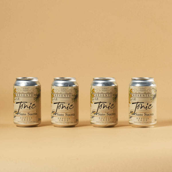 (IT) Votre cadeau 🎁 4 tonics sans sucres de la marque Les Softs à Papa (33cl)