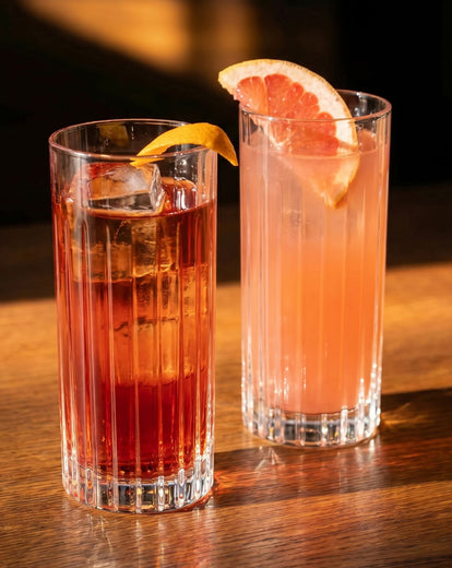 2 verres à cocktails longs