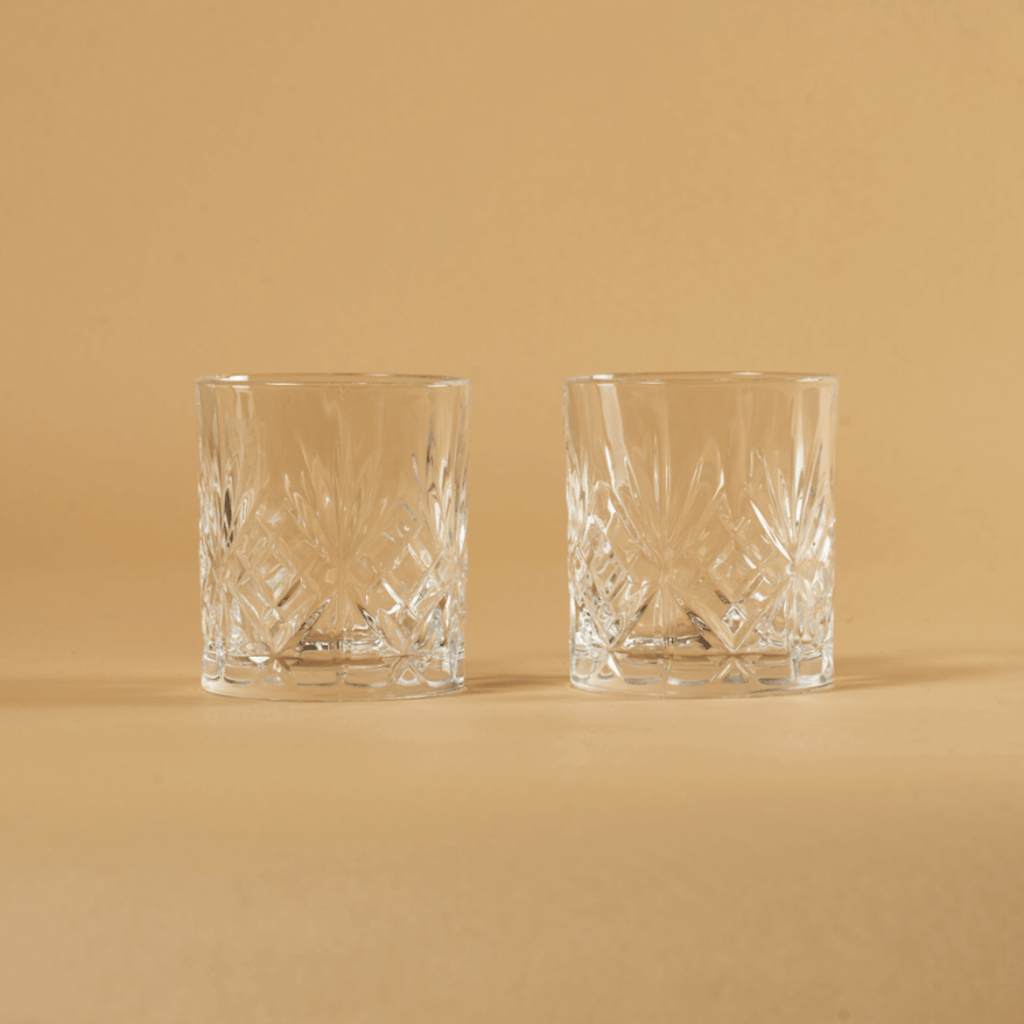 2 bicchieri da cocktail in cristallo